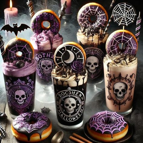 Halloween Food Treats, Anime Food, Gothic Halloween, Halloween Food, Food Yummy, Halloween Cakes, Favorite Pins, Macaroons, Treat Recipe