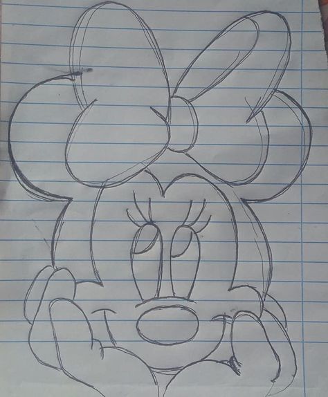 Character Drawing Cartoon, Mickey Mouse Drawing, Easy Steps To Draw, Mouse Artwork, Steps To Draw, Minnie Mouse Drawing, Mickey Mouse Illustration, Easy Graffiti Drawings, Easy Disney Drawings