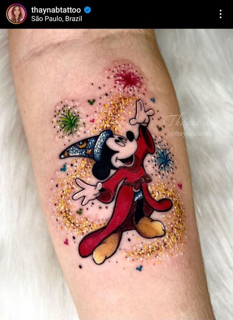 Disney Glitter Tattoo, Mickey Tattoo, Spider Web Tattoo, Disney Sleeve, Sorcerer Mickey, Stencil Outline, Tattoos Arm, Web Tattoo, Mouse Art