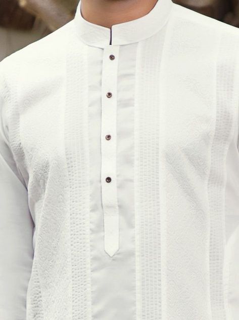 White Kurta Men, Latest Kurta Designs, Boys Kurta Design, Wedding Kurta For Men, Style Gentleman, Stylish Men Wear, Mens Designer Jeans, Gents Kurta Design, Amazing Embroidery