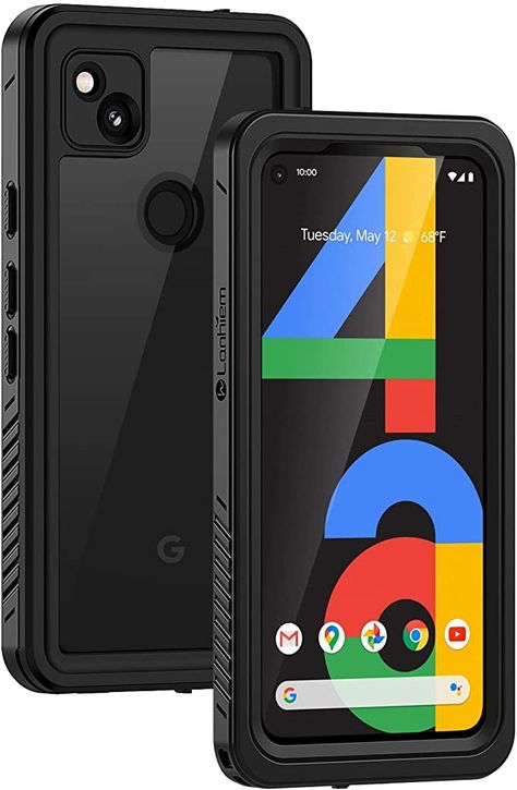 Amazon.com: Lanhiem Pixel 4a Case, IP68 Waterproof Dustproof Shockproof Case [NOT Fit 5G Version] with Built-in Screen Protector, Full Body Underwater Protective Cover for Google Pixel 4a (4G Only), Black/Clear : Cell Phones & Accessories Unlock Screen, Pixel Camera, Night Sights, Google Pixel Phone, Unlocked Phones, Just Black, Pixel Phone, Water Proof Case, Google Phones