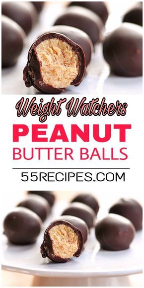 Weight Watcher Desserts, Peanut Butter Balls Recipe, Weight Watchers Snacks, Weight Watchers Recipes Desserts, Butter Balls, Ww Desserts, Weight Watchers Desserts, Detox Drinks Recipes, Peanut Butter Balls