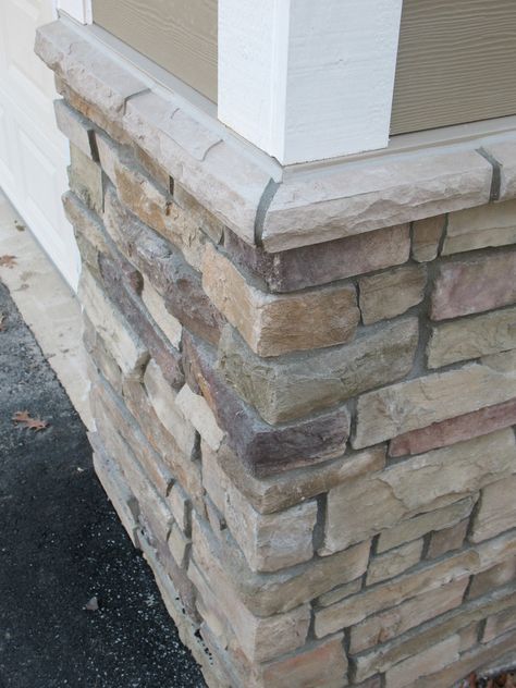 Boral Cultured Stone, Stone Siding Exterior, Stock Tank Pool Diy, Patio Stairs, Stone Porches, Gray House Exterior, Stone Exterior Houses, Exterior House Colors Combinations, Stone Exterior