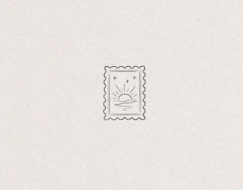 Fineline Tattoo Ideas Simple, Sun Tattoo Sketch, Postcard Tattoo, Tats Ideas, Framed Tattoo, Meaningful Tattoo Quotes, Landscape Tattoo, Writing Tattoos, Mother Tattoos