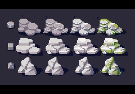 How To Pixel Art, Pixel Art Landscape, Indie Game Art, Piskel Art, Pixel Animation, Pixel Art Tutorial, Arte 8 Bits, 8bit Art, Cool Pixel Art