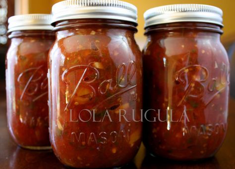 Tomato Salsa Canning, Chunky Salsa Recipe, Canning Homemade Salsa, Canned Salsa, Canned Salsa Recipes, Salsa Canning Recipes, Ghost Chili, Canning Salsa, Homemade Salsa Recipe