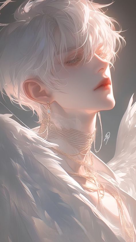 Male Angel, Awesome Artwork, Gals Photos, Angel Artwork, Dark Anime Guys, Boy Character, Anime Guys Shirtless, 캐릭터 드��로잉, Face Photography