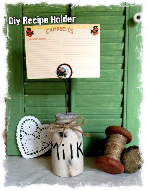 how to make a recipe card holder out of scrap spindles #diy #repurposed #Spindle #RecipeCardHolder #MixedKreations Repurposed Spindles, Recycle Craft Projects, Card Holder Diy, Spindle Crafts, Recipe Card Holders, Recipe Holder, Upcycled Projects, Diy Projects To Sell, Diy Jar Crafts