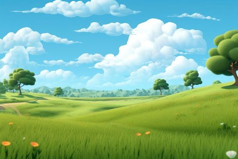 Field green landscape grassland. AI generated Image by rawpixel. | free image by rawpixel.com / Tang Green Light Background, Background Plain, Psd Free Photoshop, Grass Background, Plains Background, Cartoon Background, Free Photoshop, Green Landscape, Light Background