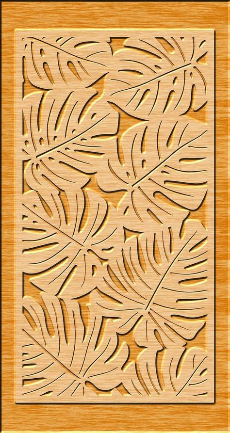 Unlock creative leaf CNC design ideas perfect for outdoor panels and gate designs. Explore free downloads of laser cut patterns to inspire your projects! Cnc Wood Wall Art, Laser Cut Cabinet Doors, Decorative Screen Panels Outdoor, Cnc Panel Design, Wood Cnc Design, Cnc Wood Design, Laser Art Wood, Door Room Divider, Cnc Panel