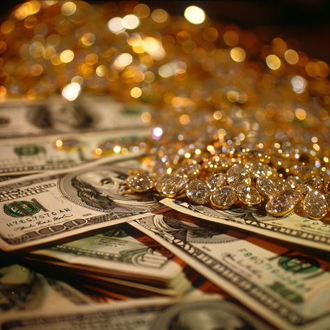 golden money Yellow Money Aesthetic, 15 Thousand Dollars, Money Euros Aesthetic, Luxury Gold Aesthetic, Abundant Wallpaper, Gold Money Aesthetic, Golden Era Aesthetic, Golden Aura, Billionaire Lifestyle Luxury Living