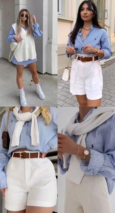 Easy Chic Outfits Minimal Classic, Shorts Old Money, White Jacket Women, Classy Summer Outfits, Stylish Work Outfits, Quiet Luxury, Casual Chic Outfit, Fashion Mistakes, Summer Fashion Outfits