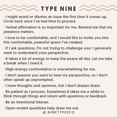 Enneagram Nine, 9 Enneagram, Enneagram Type 2, Enneagram 2, Infj Type, Enneagram 9, Enneagram 4, Personality Psychology, Be Myself