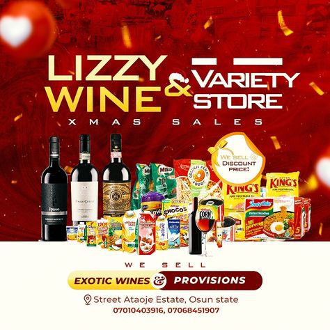 Provision Store Banner Design, Provision Store Flyer Design, Provision Store Design, Wine Flyer Design, Wine Flyer, Store Flyers, Flyers Design, Store Banner, Wine Sale