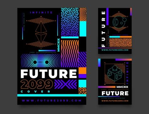 Design Geometric Shapes, Yearbook Design, Vector Gradient, Business Colors, Youtube Channel Art, Church Poster, Trifold Brochure Template, Memphis Design, Abstract Shape