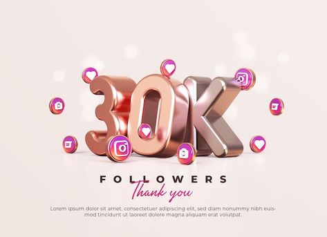 30k Followers Thank You Instagram, 2048x1152 Wallpapers, 30k Followers, About Rose, Rose Gold And Silver, Instagram Design, Instagram Icons, Gold And Silver, Cute Drawings