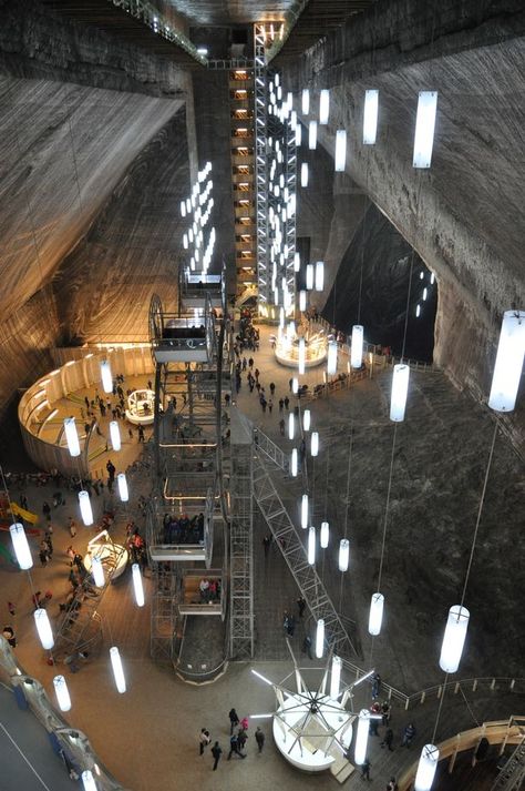 Pictures show giant theme park hidden 400ft underground in Romania's salt mines Turda Salt Mine, Salt Mine, Weird News, Amazing Pictures, Environment Design, Travel News, Tourist Attraction, Theme Park, Travel Dreams