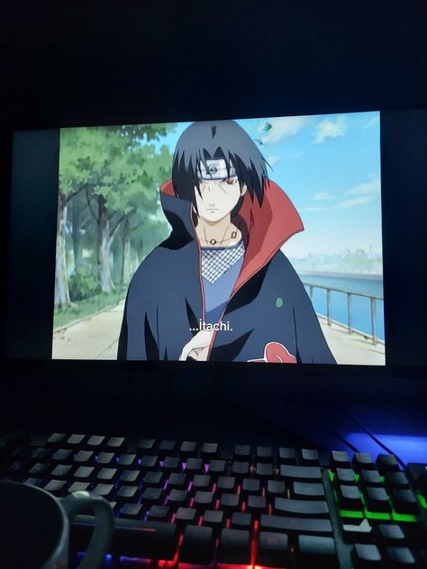 Anime On Laptop Aesthetic, Naruto Watch, Jay Jo, Quote Anime, Laptop Aesthetic, Anime Watch, Anime Mix, Stories Ideas, Laptop Screen