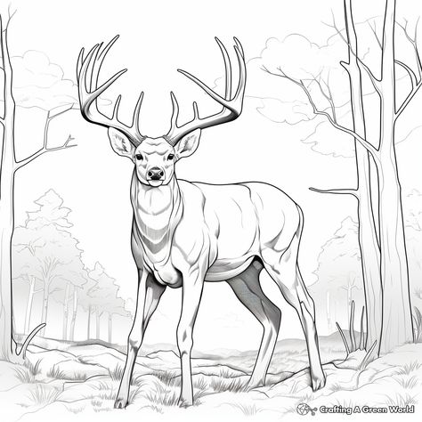 Hunting Coloring Pages, Free Planner Pages, Deer Coloring Pages, Big Buck, Football Videos, Kindergarten Coloring Pages, Deer Tattoo, Leather Patterns, Butterfly Plants