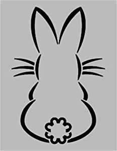 Rabbit Clipart Black And White, Free Stencils Printables Templates, Stencils Printables Templates, Painting On Walls, Rabbit Clipart, Rabbit Tail, Free Stencils Printables, Face Stencils, Stencils Printables