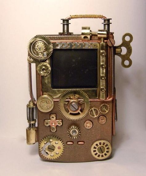 Steampunk Games, Steampunk Gadgets, Steampunk Tendencies, Steampunk Crafts, Gameboy Color, Steampunk Cosplay, Neo Victorian, Steampunk Accessories, Retro Game