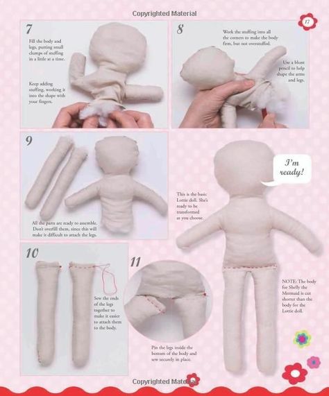 Pdf Doll Pattern Free, How To Sew Dolls, Rag Dolls Handmade Diy, Fabric Dolls Tutorial, Making A Doll, Diy Rag Dolls, Fabric Doll Pattern, Fabric Doll House, Doll Drawing