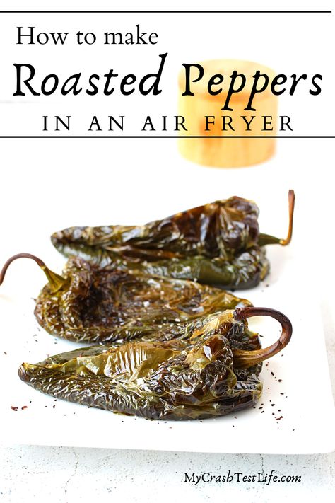 Learning How to Roast Peppers in an Air Fryer could not be simpler! Use any type of pepper and season them with olive oil, garlic, oregano, and crushed red peppers or leave them plain! Roasting peppers really highlights and brings out their unique flavour and is ridiculously easy to make! How To Roast Peppers, Roasted Chili Peppers, Roast Peppers, Roasted Poblano Peppers, Roasted Jalapeno, Keto Appetizers, Jalapeno Recipes, Olive Oil Garlic, Air Fryer Oven Recipes