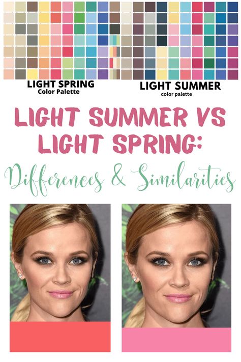 light summer Spring Vs Summer Color Analysis, Spring Skin Tone Color Palette, Light Spring Vs Light Summer, Light Summer Colour Palette, Light Summer Color Analysis, Light Summer Color Palette Outfits, Warm Summer Color Palette, Light Spring Color Palette Outfits, Light Spring Makeup