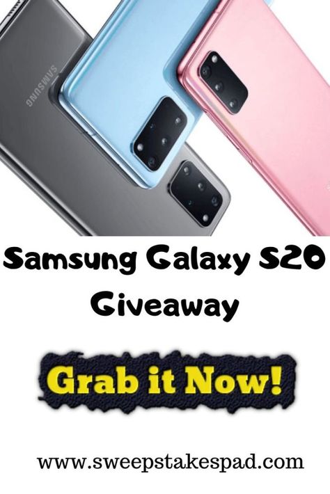 Enter in this Samsung Galaxy S20 Giveaway and Win a Galaxy S20. This is a Limited time Giveaway!  #giveaway #Samsung #contest #win #SamsungGalaxyS20giveaway Win Phone, Free Printable Birthday Cards, Free Iphone Giveaway, Galaxy S2, Online Sweepstakes, Itunes Gift Cards, Free Gift Tags, New Samsung Galaxy, Advertising And Promotion