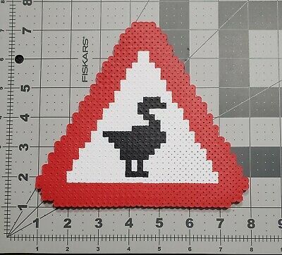 Goose Perler Beads, Perler Switch Cover, Yield Sign, Easy Perler Beads Ideas, Beads Ideas, Final Fantasy X, Light Switch Plate Cover, Glossy Print, Wood Creations