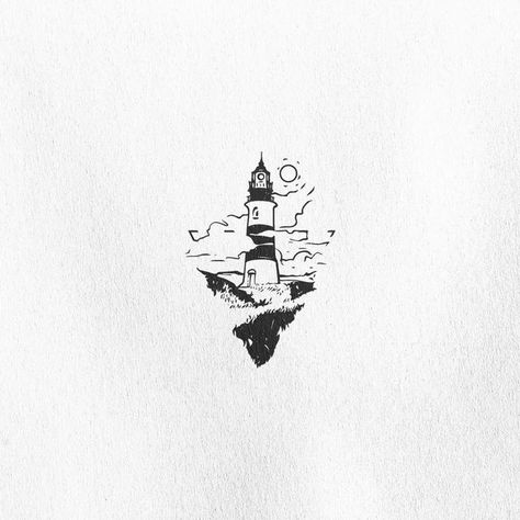 Email Illustration, Norway Tattoo, Lighthouse Tattoos, Around Arm Tattoo, Unique Tattoos For Men, Lighthouse Tattoo, Cool Wrist Tattoos, Inspiration Tattoos, Tattoo Arm