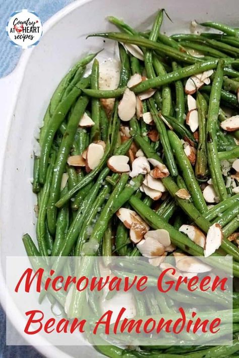 Microwave Green Beans, Recipes Green Beans, Green Bean Recipe, Green Beans Almondine, Mexican Pasta, Gluten Free Italian, French Recipe, Bean Recipe, Easter Recipe