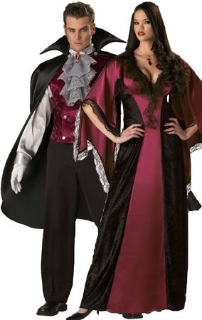 Elite Couples Costumes Vampire Couple Costumes, 80s Party Outfits Couples, Vampire Fancy Dress, Couples Fancy Dress, Gothic Vampire Costume, Couples Dress, Female Costumes, 80s Party Outfits, Horror Halloween Costumes