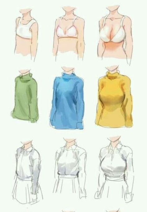 Flat Chest Drawing Reference, Baggy Jacket Drawing Reference, Jacket Tied Around Waist Drawing, How To Draw Tight Clothing, Grabbing Someone By Shirt Reference, How To Draw Women Chest, Waist Grab Drawing Reference, Turtle Neck Reference, Jacket Tied Around Waist Drawing Reference