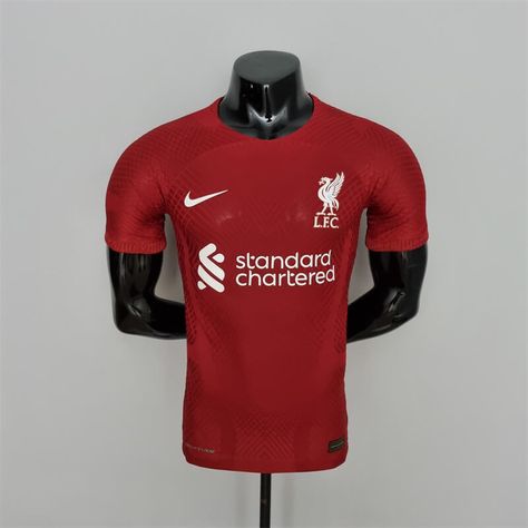 Liverpool 22/23 Home Men Authentic Jersey - Zorrojersey- Professional Custom Soccer Jersey Online Store Liverpool Jersey, Camisa Liverpool, Best Soccer Shoes, Jersey Real Madrid, Soccer Accessories, Liverpool Soccer, Liverpool Home, Soccer Shirt, Team Gear