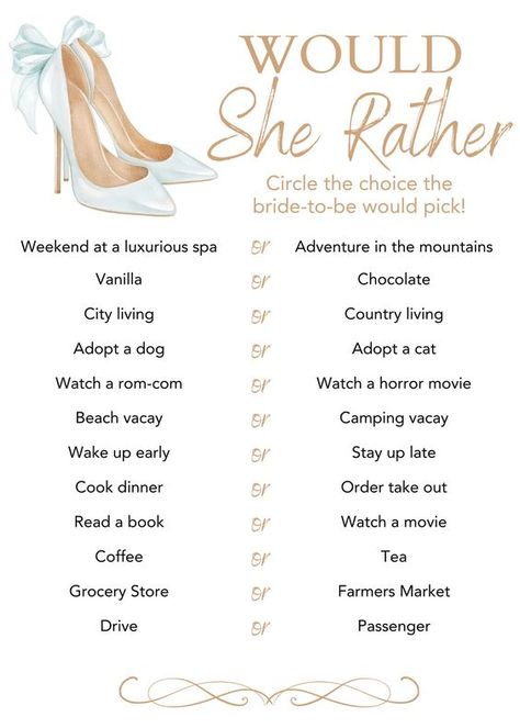 Wedding Shoes Bridal Shower Games Bundle, Printable Bridal Party Games, Would She Rather, Emoji Pictionary, Minimalist Wedding Shower Games - Etsy