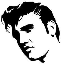 Elvis Hair, Black Elvis, Elvis Tattoo, Silhouette Stencil, Scroll Saw Patterns, Stencil Crafts, Stencil Template, Stencil Art, Silhouette Art