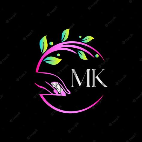 Premium Vector | Mk monograms logo nails, luxury cosmetics spa beauty vector template Mk Logo Wallpaper, Mk Love Logo, A Wallpaper Letter, A Wallpaper Letter Love, Me Highlight Cover, Me Highlight Cover Instagram, Beauty Vector, Me Highlight Cover Instagram Aesthetic, Wallpaper Letter