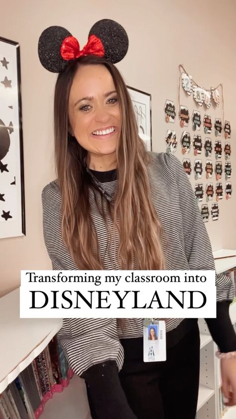 aimeesedventures on Instagram: Today we had a Disneyland classroom transformation! It was a fun way to return from break! You can purchase the lesson plans on TPT and… Disney Classroom Theme Day, Disney Day At School Ideas, Virtual Disney Trip Classroom, Disney Day In The Classroom, Disney Room Transformation Classroom, Disney Day Classroom Transformation, Classroom Disney Day, Disney Day Kindergarten, Disney Classroom Transformation