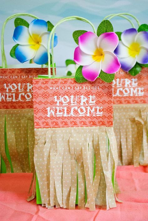 Moana Inspired Thank You Printable Favor Tags -  INSTANT PRINTABLE DOWNLOADS #catchmyparty #moana #partyfavor Moana Party Favors, Moana Birthday Party Theme, Moana Theme Birthday, 4de Verjaardag, Moana Themed Party, Luau Birthday Party, Hawaiian Birthday Party, Moana Birthday Party, Hawaiian Birthday