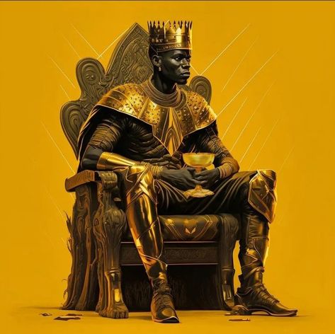 African King Art, Black King Art, Alternative World, Prince Warrior, Powers Art, African Superhero, Instagram Concept, Black Power Art, Golden Warriors