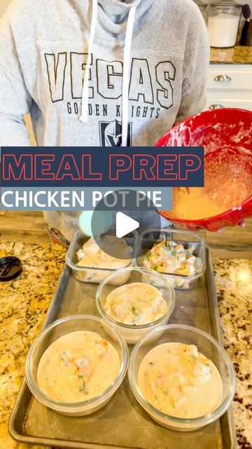 Single Serve Oven Meals, Meal Prep In Pyrex Bowls, Meal Prep Individual Servings, Stayfitmom Meal Prep, Single Serving Meal Prep, Krista Pool Stay Fit Mom, Pyrex Meal Prep Recipes, Pyrex Meal Prep, Meal Prep Bowls High Protein