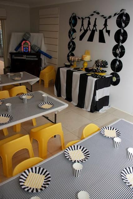 Beatles Party Ideas, Beatles Baby Shower, Submarine Party, Beatles Themed Party, Beatles Birthday Party, Beatles Theme, Beatles Birthday, Beatles Baby, Beatles Party