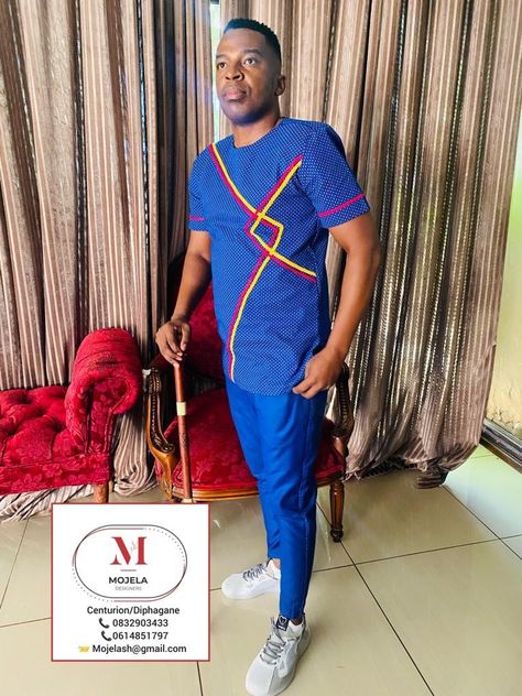 Sepedi traditional attire for men Sepedi Traditional Attire For Man, Pedi Traditional Attire Men, Traditional Shirts For Men Shweshwe, Umembeso Dresses, Swati Traditional Attire, Traditional Attire For Men, Sepedi Traditional Attire, Pedi Traditional Attire, Shweshwe Dresses