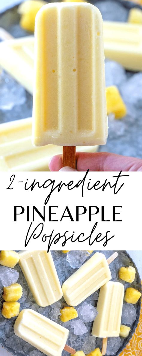 pineapple popsicles Dairy Free Popsicles, Pineapple Popsicles, Fruit Popsicle Recipes, Healthy Popsicle Recipes, Healthy Popsicles, Fruit Popsicles, Homemade Popsicles, Low Carb Zucchini, Oreo Dessert