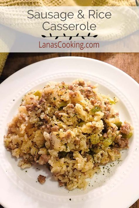 Sausage Rice Casserole, Rice Breakfast Recipes, Sausage And Rice Casserole, Casseroles Beef, Sausage And Rice, Dressing Stuffing, Vegetable Casseroles, Women Cooking, Rice Noodle Recipes