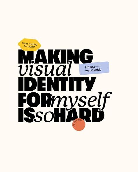 Klaudia ✶ Design + Branding on Instagram: "It really is. 👀 But maybe making a website for myself is even worse. #graphicdesign #designquotes #brandidentity #posterdesign #typedesign #typegang #stickerdesign #inspirationalquote #selfidentity" Cv Website, Self Branding, Youtube Logo, Modern Logo Design, Typography Inspiration, Design Website, Professional Logo, Graphic Design Branding, Brand Identity Design