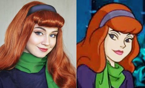 Grange Air Cosplay on Instagram: “Daphne!✨ . I LOVED loved loved Scooby Doo when I was a child ❤️ Maybe I should do a full costume? 🐶 . #scoobydoo #scoobydoocosplay #daphne…” Puff Hairstyle, Red Hair Halloween Costumes, Daphne Scooby Doo Costume, Scooby Doo Costumes, Mystery Incorporated, Scooby Doo Pictures, Daphne Costume, Scooby Doo Mystery Incorporated, Daphne And Velma