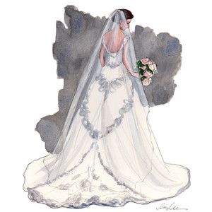 Awesome Gown, Bride illustration, drawing / Fantastico abito da sposa, illustrazione sposa, disegno - Art by #Inslee Haynes Inslee Haynes, Bride Clipart, Wedding Dress Illustrations, Dress Sketch, Bridal Art, Wedding Dress Sketches, Wedding Drawing, Dress Illustration, Arab Wedding