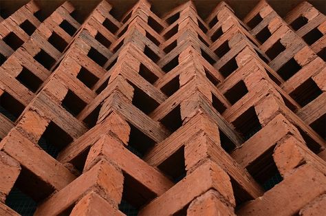 patricia erimescu designs + builds children’s library with local tanzanian community Sas Entree, Children's Library, Brick Cladding, Brick Detail, Brick Art, Brick Masonry, Brick Architecture, Brick Facade, Natural Ventilation